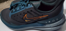 Nike Men's Air Winflo Shield Running Sneakers Black Blue Orange Low Top Lace Up