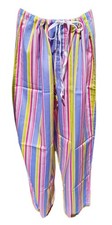 "Ralph Lauren" Multi-Color Striped Pajamas Pants XL