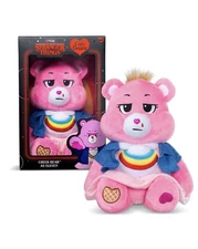 Netflix - Care Bears x Stranger Things Cheer Bear as Eleven, 12 Inch Plush