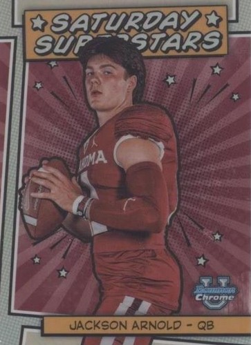 2023 Bowman Chrome University 1st Jackson Arnold Gold Lava Auto