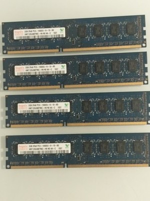 Hynix 2GB 2Rx8 PC3-10600U-9-10-B0 HMT125U6TFR8C-H9 NO AA-C PC Memory (Set of 4)