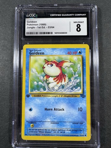 Goldeen (1st Edition) graded CGC 8 for sale on eBay