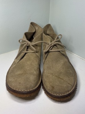 J.Crew MacAlister Desert Boot Leather Suede Men s 8 Chukka Beige Made In Italy