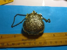 FRENCH FASHION DOLL PURSE~ANTIQUE FINISH GOLD~VINTAGE LOOK~METAL
