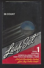 1991 LEAF SERIES 1 BASEBALL WAX BOX--EMPTY--NO CARDS