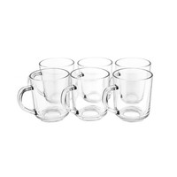 GläSer-Set Mit Henkel 6-Teilig - 220 Ml, Transparent & HitzebestäNdig