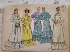 Vintage Sewing PATTERN Simplicity 5569, Misses 1973 Wedding Gown or Bridesmaid
