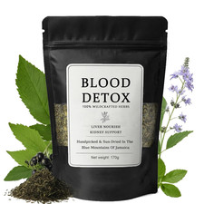 Healing Garden Blood Detox Jamaican Tea, Herbal Plant-Based Botanical Tea with C
