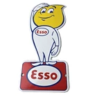 Vintage Esso Gasoline Porcelain Sign - Oil Drop Gas Service Station Auto Sign