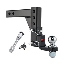 TYT Adjustable Trailer Hitch Ball Mount, 2" Towing Ball 7500 LBS, 9-1/2" Drop...