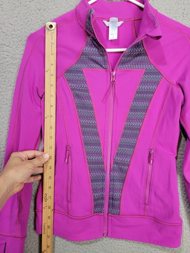 Ivviva By Lululemon Perfect Your Practice Jacket Magenta Pink Luon Size 12 - Picture 3 of 13