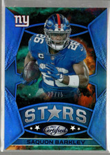 2021 Certified Certified Stars Mirror Blue #2 Saquon Barkley /75