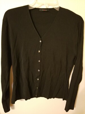 Cyrus Womens M Nylon Sewed Shut Button Cardigan Pull Over 23 L  23 across front