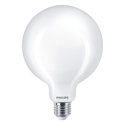 Helle Philips E27 LED Globe G125 Lampe 13W wie 120W opalweiss mattierte Kugel