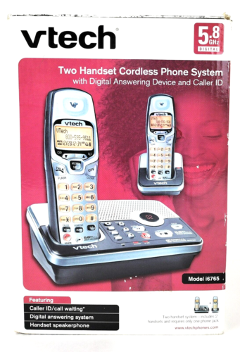 Vtech Two Handset Cordless Answering Phone System Model i6725 Brand New Sealed - Picture 1 of 6