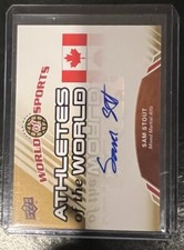2010 Upper Deck World Of Sports Sam Stout Autograph Athletes Of the World