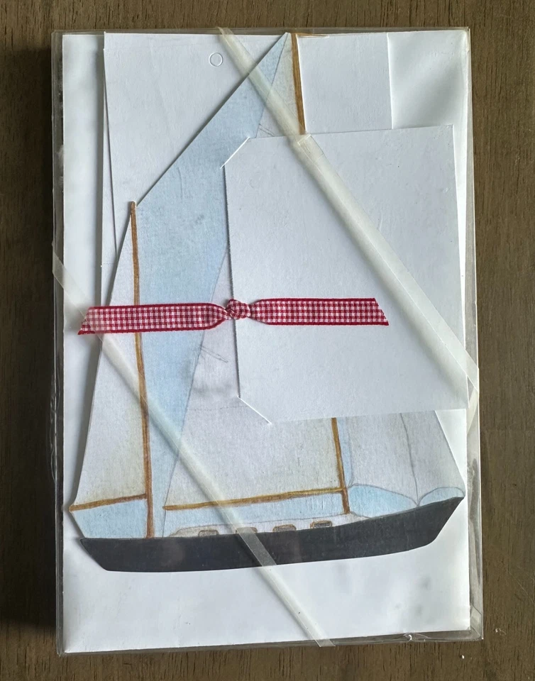 Kit de invitación troquelada velero náutico hace 10 NUEVO Foto 2 de 3