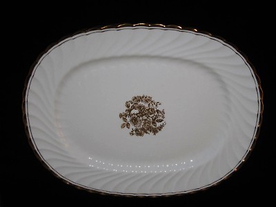 Aynsley Bone China,  ELEGANCE  Oval Serving Platter, 15 3/8'' x 12''