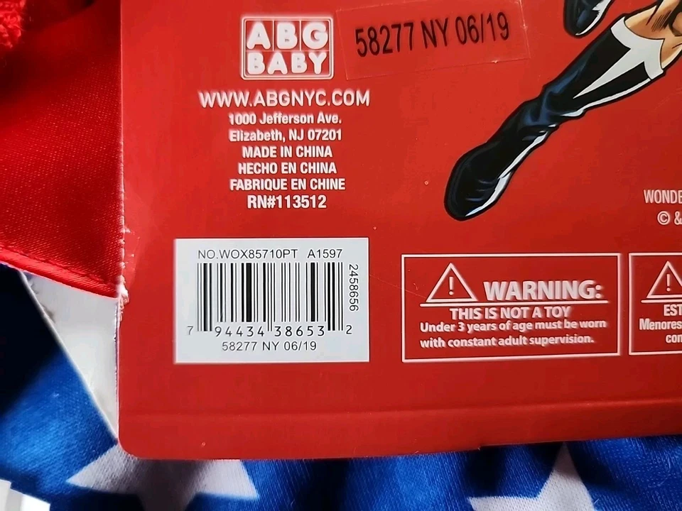 Wonder Woman Baby Costume ☆ Cape, Headband & Booties ☆ Brand NEW ☆ 0-12 Mos Size - Image 4 of 4