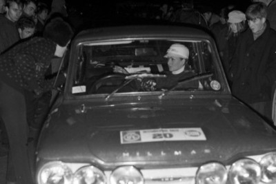 Rosemary Smith und Val Domleo Hillman Wichtel 1966 Rallye Autorennen 4 x 6 Foto
