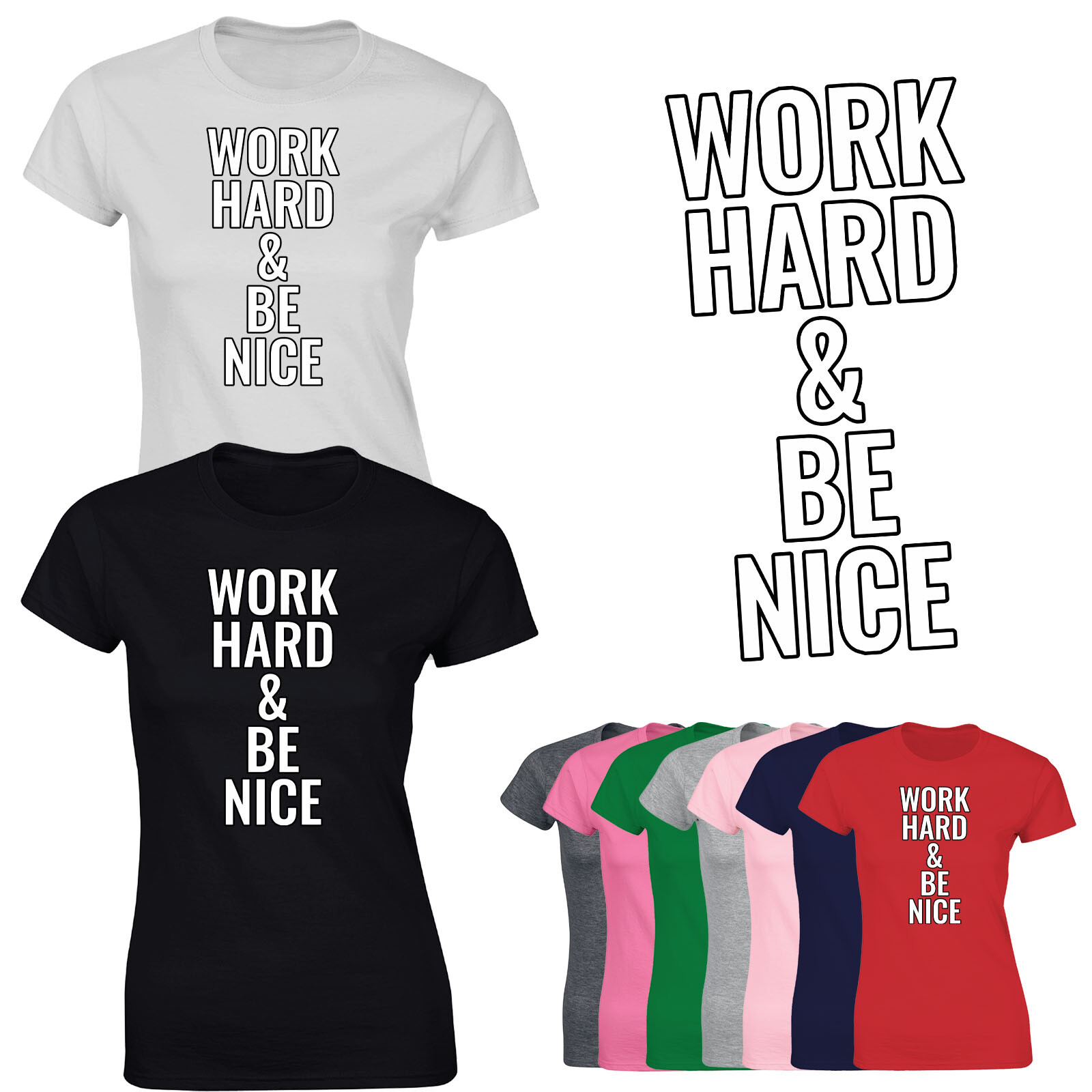 Camiseta Word Hard And Be Bonita Damas Rapero Músico Música Amantes Regalo Camiseta