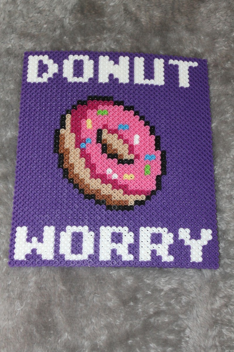 Donuts Hama Perler Donut Pixel Art Coaster Doughnut Hama Perler