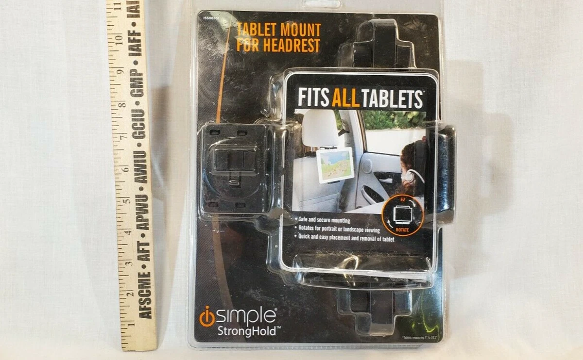 iSimple Stronghold Tablet Mount For Headrest Fits All Tablets Sealed New