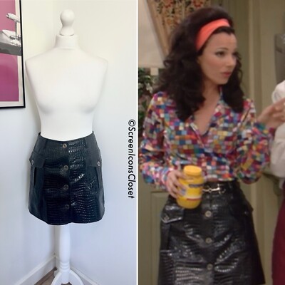 Jupe Crayon Rouge – Portée Par Fran Fine Dans The Nanny – Taille S – Occasion Vintage