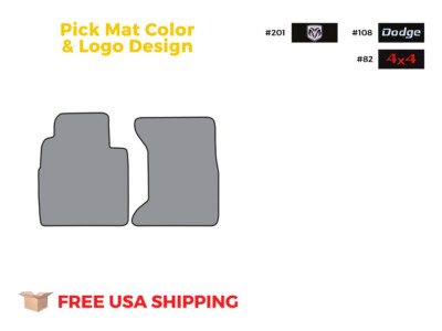FITS 1990-1993 Dodge D150 Floor Mat 2pc Cutpile