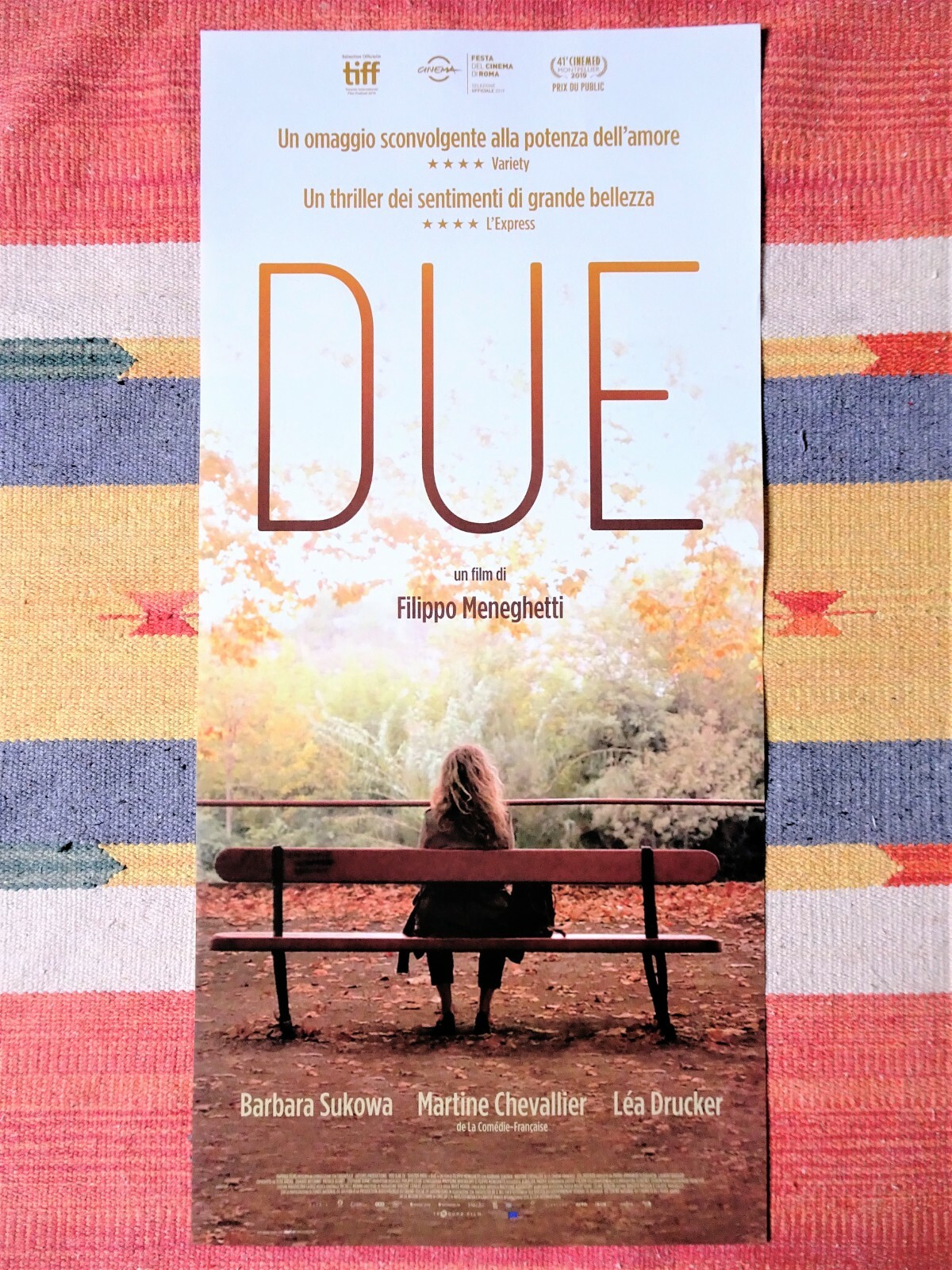 Locandina originale film Due (2019) - Regia di Filippo Meneghetti