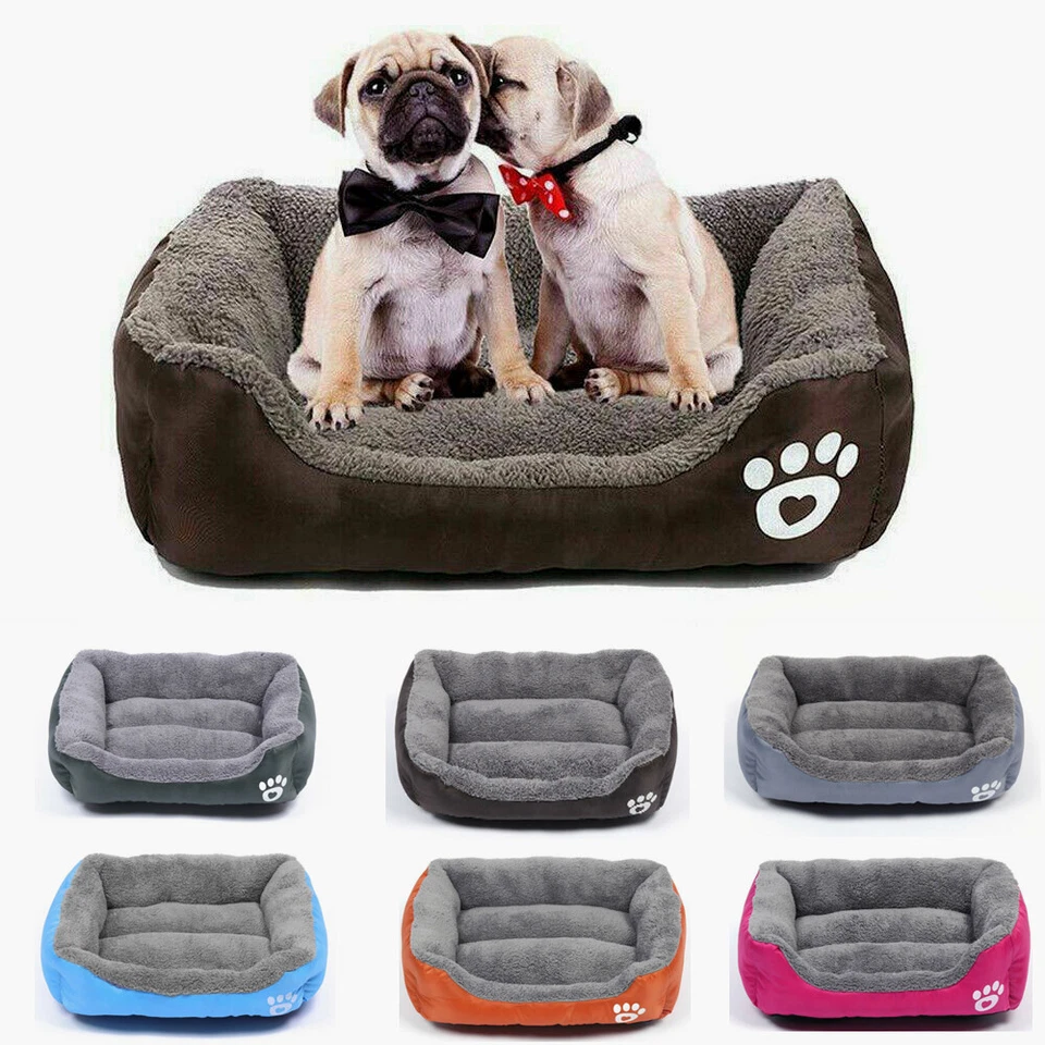 Small Pet Dog Cat Bed Puppy Cushion House Soft Warm Kennel Mat Pad Washable - Image 2 of 4
