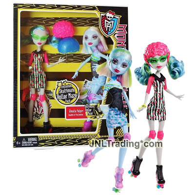Year 2012 Monster High Roller Maze 10'' Doll Ghoulia Yelps and Abbey Bominable