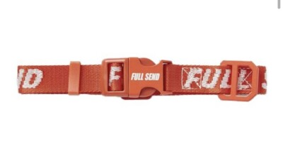 FULL SEND Dog Collar Nelk Boys Large Red New