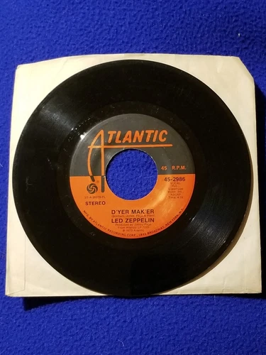 Led Zeppelin  D'YER MAKER / THE CRUNGE  45 rpm