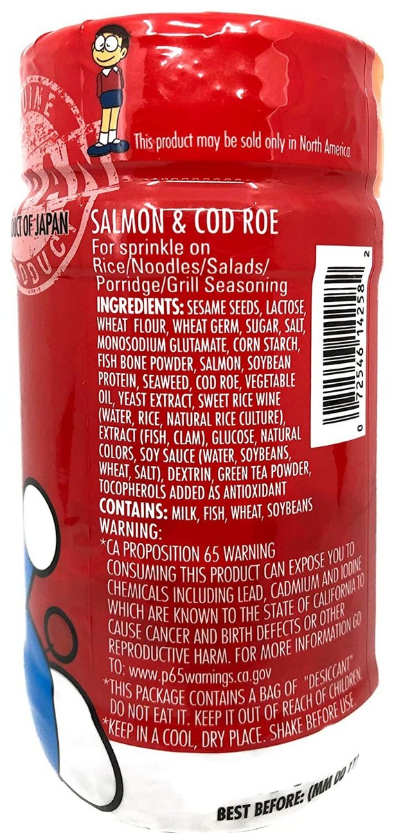 Japanese Doraemon Sake Tarako (Salmon & Cod Roe) Furikake