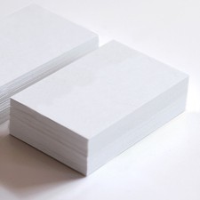 50x Blank White Paper Cards Cardstock 10x6.5CM Wedding Party Place Card Craft