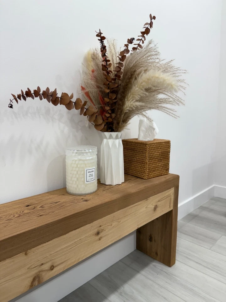 Basic Bench Duna Handmade piece crafted from Premium Red Cedar Wood Customized - Image 4 of 4