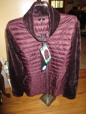 Women 32 Degree Heat Purple Ultra Light Down Zip Light Weight Jacket Size Xl Nwt