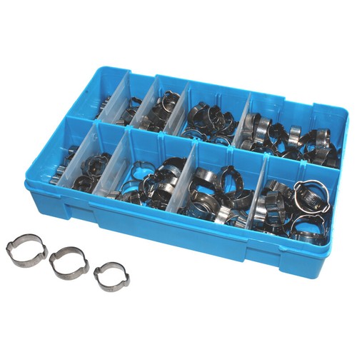 Double Ear O Clips Clamps Mikalor Water Fuel Air Hose Pipe Assortment Boxes - Picture 3 of 19