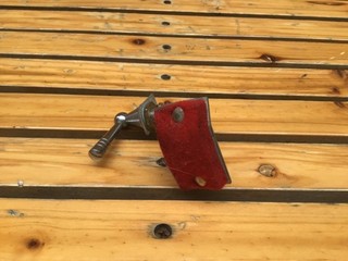 Vintage ludwig red felt muffler 99 CENT NO RESERVE LOOOOOOOK !!