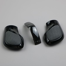 3pcs Black Perforate Gear Shift Knob Cover Trim For VW Golf MK6 MK7 Passat B7 B8