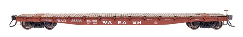 Coche plano InterMountain escala HO 48710-12 Wabash 53' 6"" cubierta de madera # 25542 | Condition: New