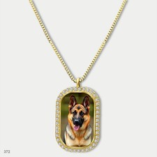 Stunning Cute German Shepherd Dog Breed Fashion Pendant Necklace Chain Photo Dog