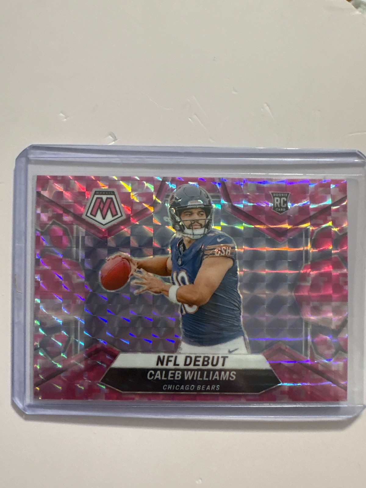 2024 Panini Mosaic - NFL Debut Caleb Williams #289 Camo Pink Mosaic Prizm (RC)