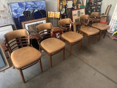 6x Thonet bentwood style chairs pickup only romania zpm radomsko brass l&b mfg