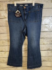Ava  Viv High Rise Flare NWT Size 22 Medium Wash