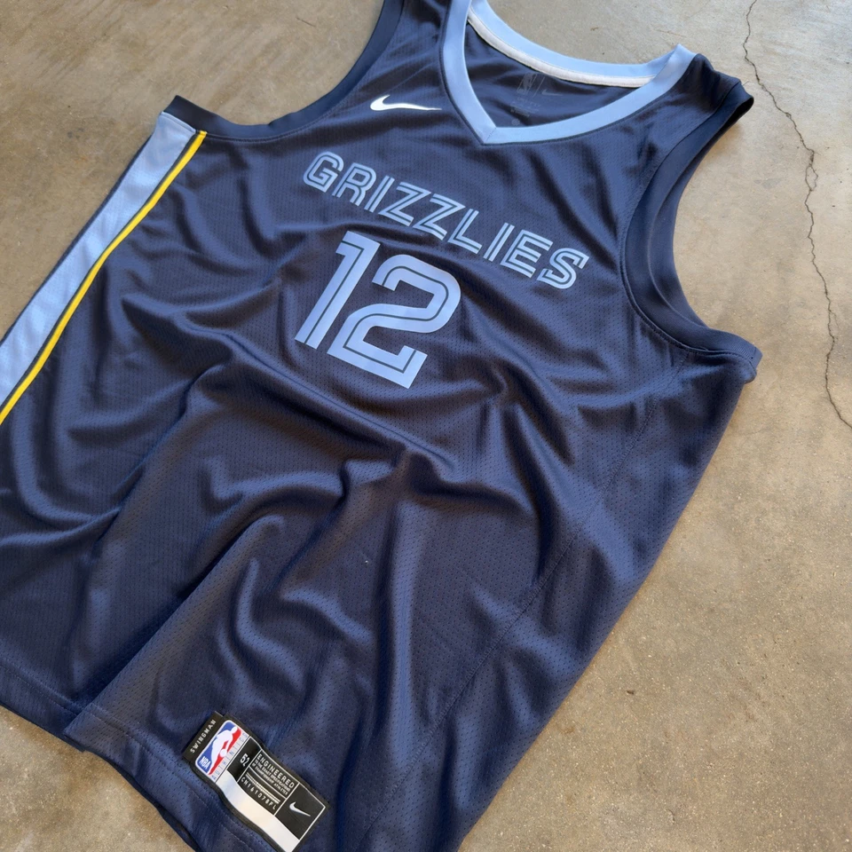 Nike Memphis Grizzlies Ja Morant #12 NBA Basketball Jersey Men Sz 52 (XL) Blue - Image 4 of 4
