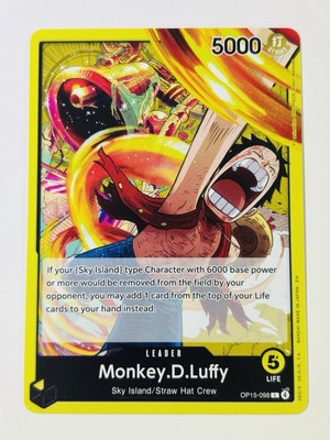 ONE PIECE ドジャース　モンキー・D・ルフィ 5000 One Piece Monkey.D.Luffy OP15-098 Leader 5000 Power English Card