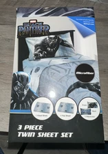 Marvel Black Panther - 3 Piece Twin Sheet Set