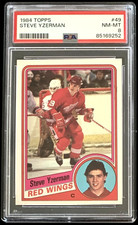 1984-85 Topps STEVE YZERMAN RC #49 Detroit Red Wings Rookie RC PSA 8 NM-MT HOT!